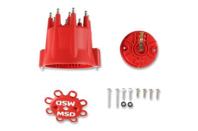 MSD - MSD Ignition 84335 Chevy GM V8 Pro Billet Distributor Cap/Rotor Kit HEI Terminal