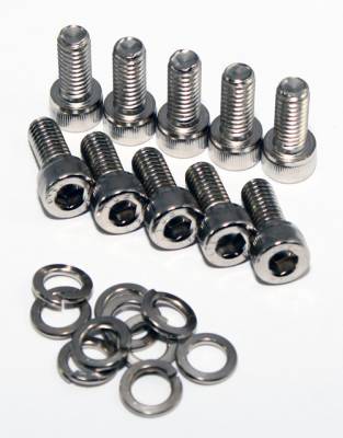 Assault Racing Products - Zinc Plated Differential Cover Allen Head 3/8"-16 Thread 3/4" Bolt Kit 10 Pack- Dana 60