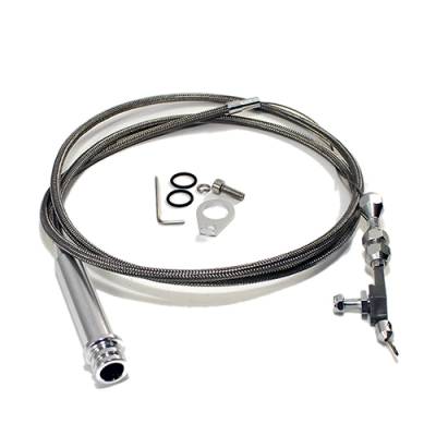Assault Racing Products - Chevy/GM 700R4 Transmission Stainless Steel Braided Detent Kickdown Cable Detent