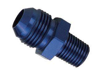 RoadRunner Performance - RoadRunner Performance Straight Flare to Pipe BLUE AN 6 to 3/8" NPT  RRP AN06-06MP