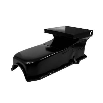 Assault Racing Products A9731Z Small Block Chevy Zinc Drag Style 7qt Oil Pan 2-Piece Rear Main SBC 305 350