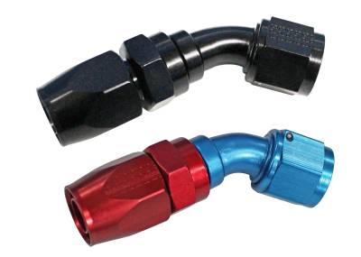 Fittings - RE-USEABLE PRO-FLOW HOSE ENDS - 45 Degree Fittings 