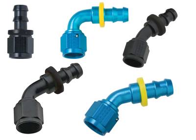 Fittings and Hoses - Fittings - PUSH LOCK RACE HOSE ENDS