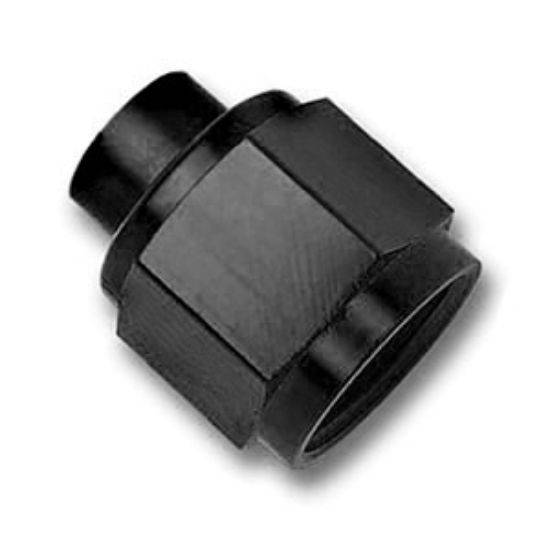 Fragola -3 AN Flare Cap Fitting – Female Aluminum Black Anodized (492903-BL)