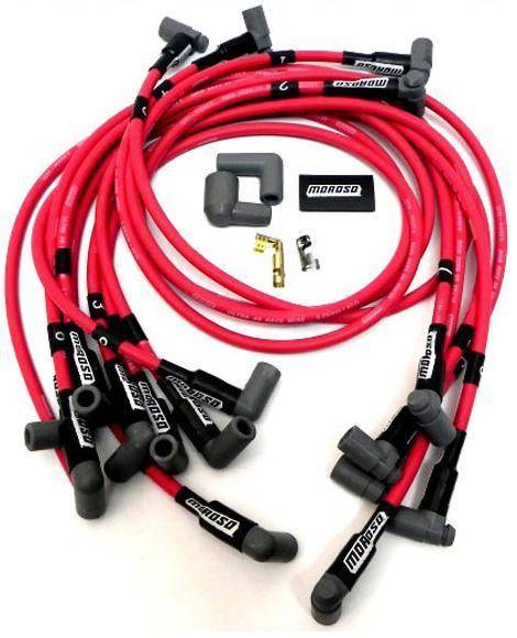 Moroso 73684 Red Ultra 40 High Performance Spark Plug Wires Chevy HEI 350  90*