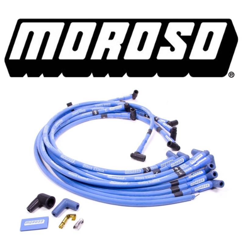 Moroso 72416 Blue Max Spark Plug Wires Big Block Chevy HEI Under Header 90  BBC