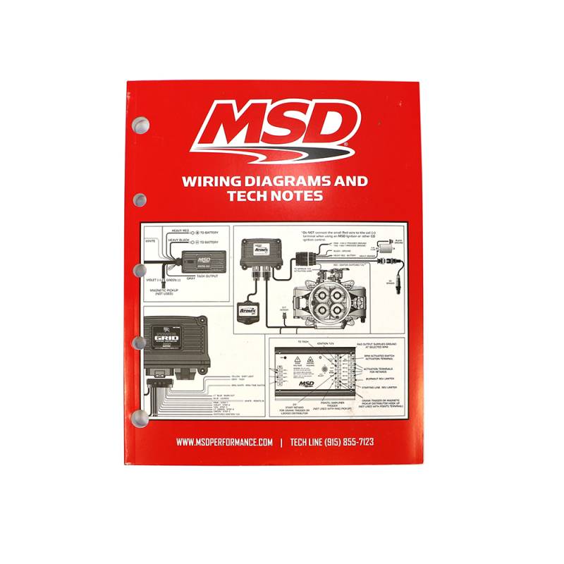 MSD Ignitions 9615 Wiring Diagrams and Tech Notes Manual Book Chevy Ford