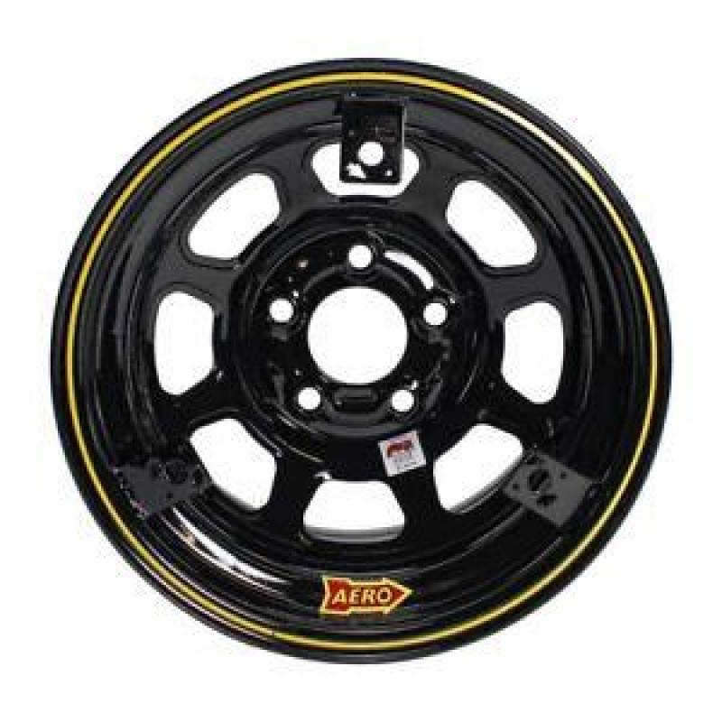 Aero Race Wheels - Aero Race Wheels 52-185020T3 Black 15 x 8 5 x 5" 2&...