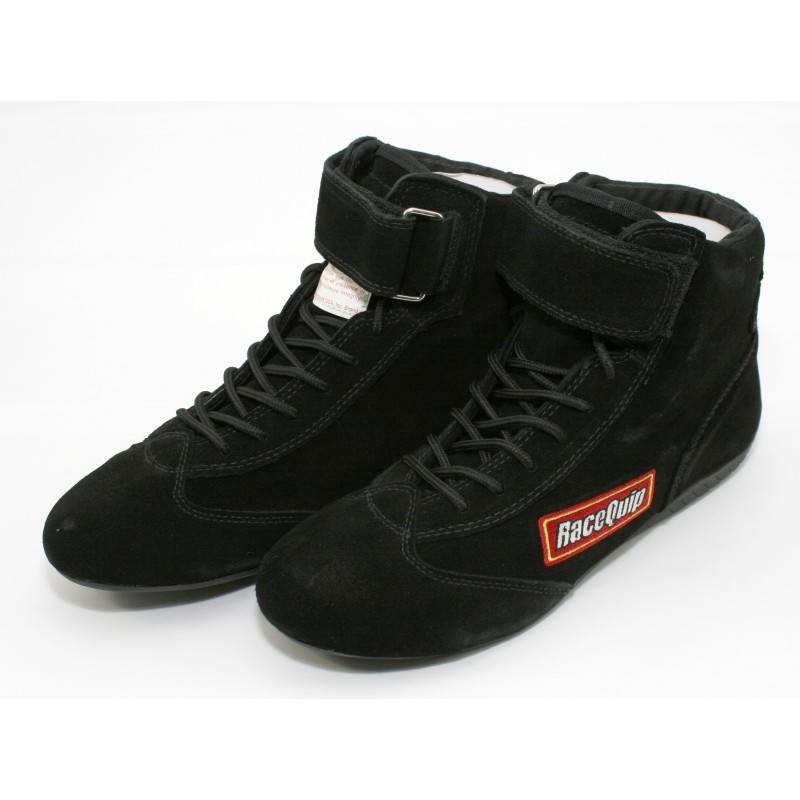 RaceQuip 30300090 Size 9 Mid-Top SFI Racing Driving Shoes Black Suede ...