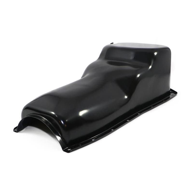 thumbnail image 2 of PartsKing Chrome Oil Pan – Fits Oldsmobile 330, 350, 455 Engines – Direct Fit – Includes Drain Plug 2 of 3