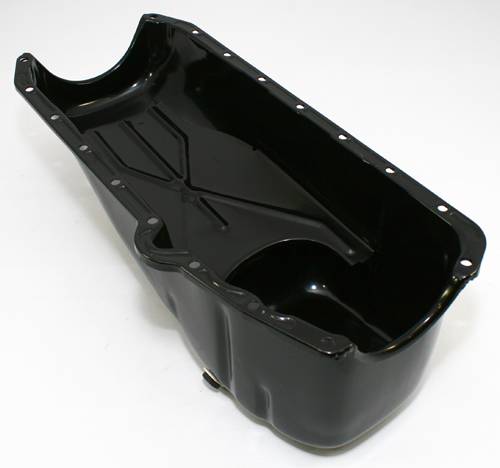 58-79 SBC Chrome Stock Capacity Oil Pan 327 350 400 Small Block Chevy W/ Gasket 