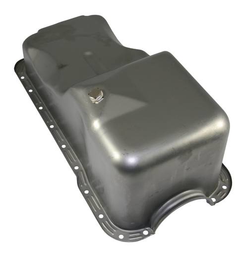 NEW 65-74 SMALL BLOCK FORD CAR FINNED OIL PAN,POLISHED,FRONT SINGLE SUMP,289-302 