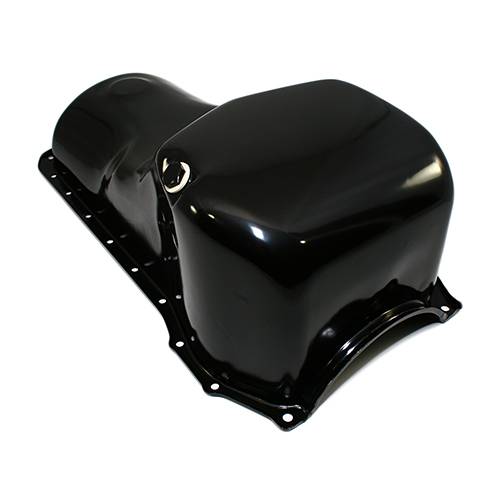 Assault Racing Products A9310PBK for Ford Cleveland Front Sump Black Oil Pan Stock Capacity 351C 351M 400