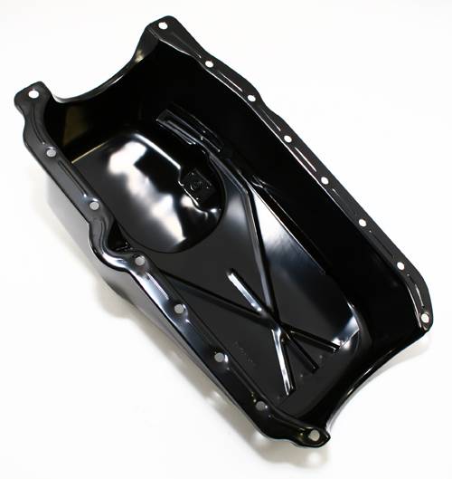 86-95 Chevy S10 Truck Blazer 4.3L V6 Stock Black Steel Oil Pan 1-Piece