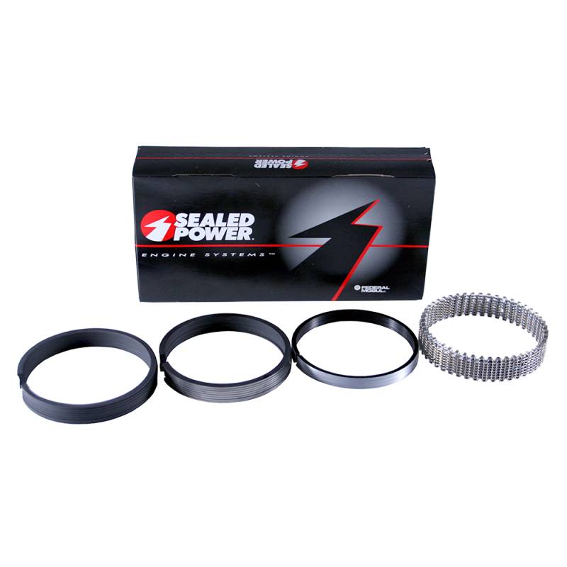 Speedmaster Plasma Moly Piston Ring Set - 4.155 Bore, 1/16, 1/16, 3/16, Zero Gap (PCE306.1043)