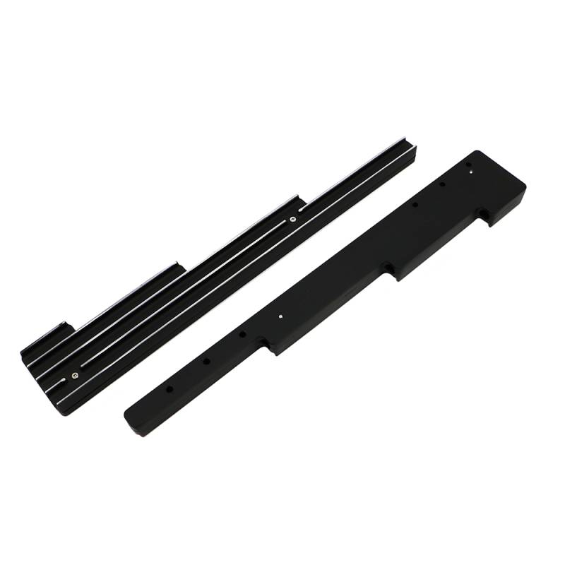 SBC Billet Aluminum Black Retro Finned Spark Plug Wire Looms Small