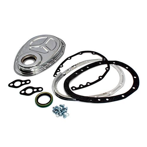 Timing Chain Cover Sbc Chevy Black 383 406  305 327 350 Small Block Chevy 