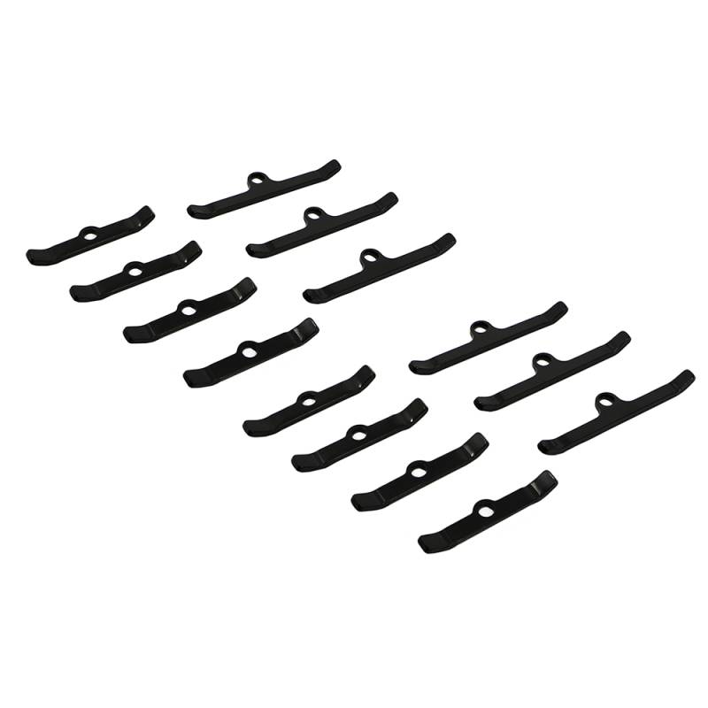 BBC Chevy Black Valve Cover Hold Down Tabs Spreader Bars 396 402 427 454