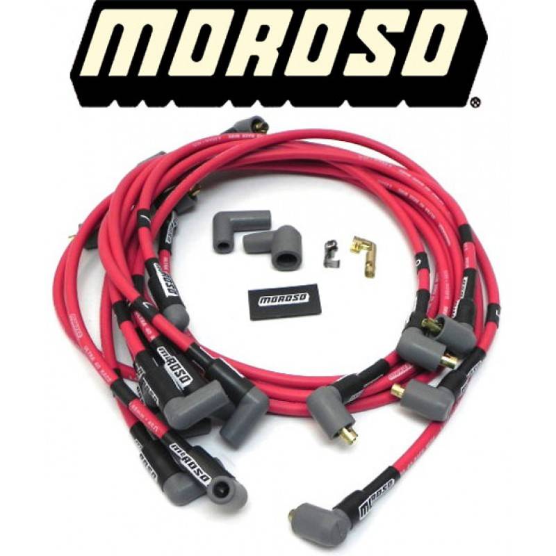 Moroso 73683 Ultra 40 Spark Plug Race Wires SBC Chevy 327 350 400 Socket  Style