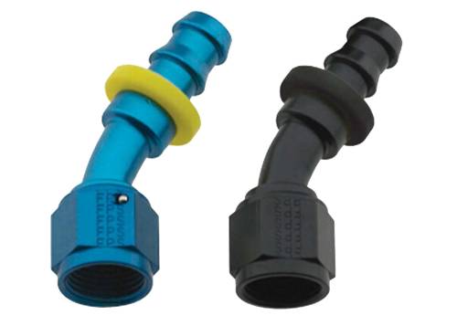 PUSH LOCK RACE HOSE ENDS - 30 Degree Push Lock Fittings 