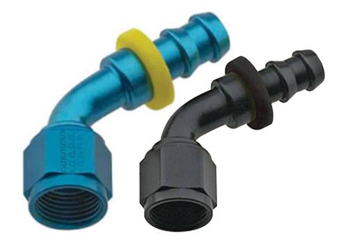 PUSH LOCK RACE HOSE ENDS - 60 Degree Push Lock Fittings 