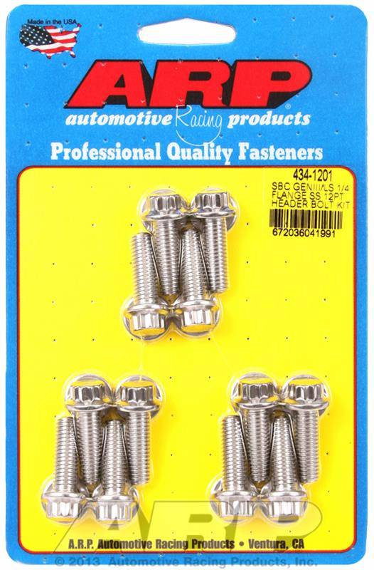 ARP Stainless Steel Chevy LS Header Bolts 434 1201