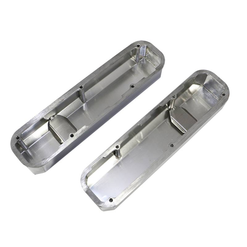 Small Block Mopar Fabricated Aluminum Valve Covers | Black Anodized | Fit Dodge 318 360
