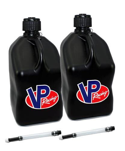 Fuel Jugs and Funnels  - 2-5 Gallon Race Fuel Jugs with 2 Hoses