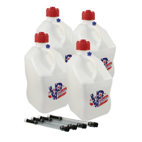 Fuel Jugs and Funnels  - 4-5 Gallon Race Fuel Jugs with 4 Hoses