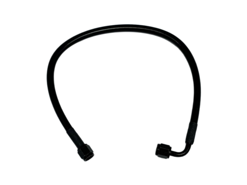 Brake Line - Black Coated #4 Straight/90 Degree