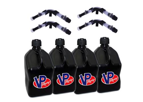 Fuel Jugs and Funnels  - 4-5 Gallon Race Fuel Jugs with 4 Hoses and 4 Benders