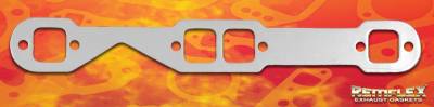 Remflex Exhaust Gaskets - Remflex Exhaust Gaskets SBC 1-17/32 x 1-19/32 Square Port Chevrolet, Small Block, 262, 265, 267, 283, 302, 305, 307, 327, 350, 400, Square Port for Header Applications, 2/set