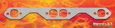 Remflex Exhaust Gaskets - Remflex Exhaust Gaskets SBC 1-3/8 x 1-1/2 stock port  Chevrolet Small Block, 262, 265, 267, 283, 302, 305, 307, 327, 350, 400, Stock Head Port Match, for Maniifold or Header Applications, 2/Set