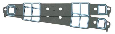 Fel-Pro Gaskets - FEL-Pro Intake Gaskets BBC rectangle port without upper intake bolts 1/16 thick