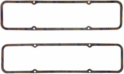 Fel-Pro Gaskets - Fel-Pro 1604 Valve Cover Gaskets SBC 5/16" Thick Cork w/ Steel Core