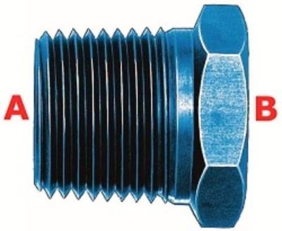 Fragola - Blue Pipe Bushing (A=1/2" B=1/4" Pipe Size)