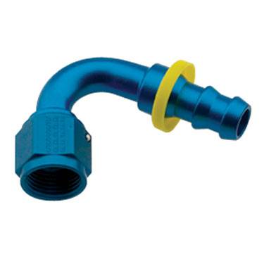 Fragola - -8 Blue Aluminum Push-On 120 Degree Fitting