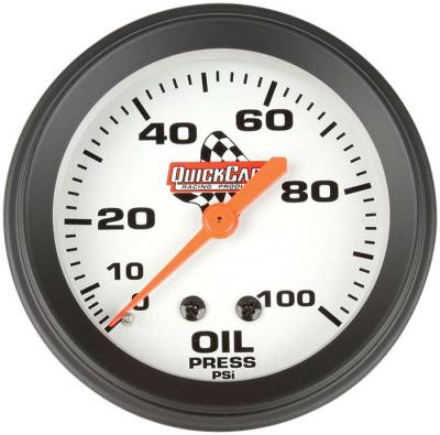 Quick Car - QuickCar 611-6003 Analog 2-5/8" Replacement Oil Pressure Gauge w/ 1/8" NPT Male