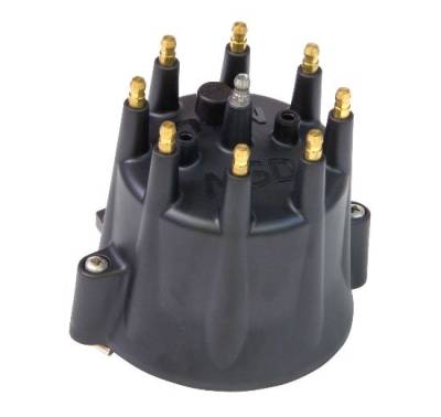 MSD - MSD Ignition 84333 Chevy GM V8 Pro Billet Distributor Cap Replacement Cap for Billet Distributors - Black