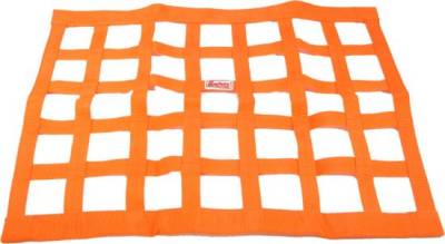 Precision Racing Components - Orange Ribbon Window Nets-18"x 24"-SFI Rated
