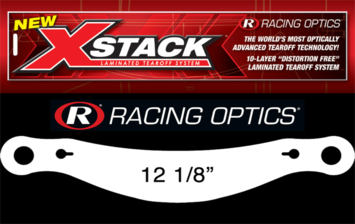 Racing Optics Inc - Racing Optics XStack 10208C 12-1/2" Button Ctr-Bell GTX-2/GP-2 Zamp Tear Offs 30