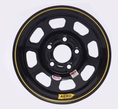 Aero Race Wheels - Aero Wheels 52-185030 Black 15" x 8" - 5 x 5" Pattern - 3" Back Spacing