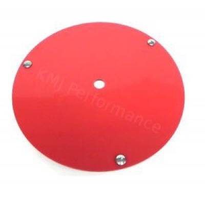 Bassett Wheel - Bassett 3PLGR 15" Beadlock Race Wheel Cover (Mud Plug) Red Plastic IMCA USRA UMP