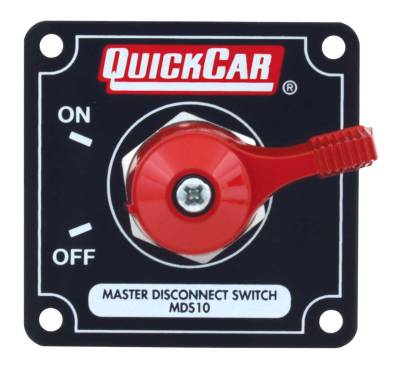 Quick Car - QuickCar 55-011 Black Complete Master Disconnect Emergency Cut Off Switch 4 Post