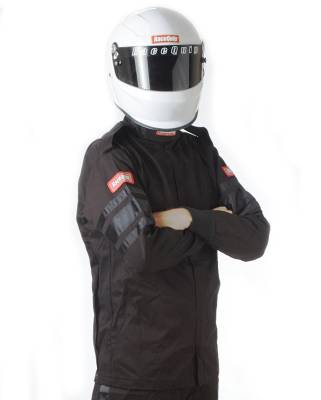 Racequip - RaceQuip 111005 111 Series SFI 3.2A/1 Single Layer Driving Jacket Large-Black