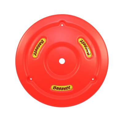 Bassett Wheel - Bassett 5PLG-FLORED Fluorescent Red Plastic Wheel Cover (Mud Plug) IMCA USRA UMP