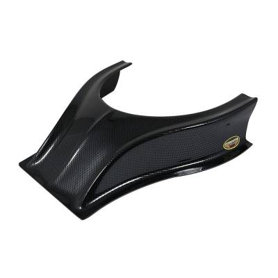 Dominator Race Products - Dominator Race Products DOM 503-CF Stalker Hood Scoop  Carbon-Look  3-1/2 Inch