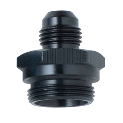 Fragola - Fragola 491952-BL 6 AN to 7/8-20 Male Adapter-Dual Feed Fitting Black IMCA USRA