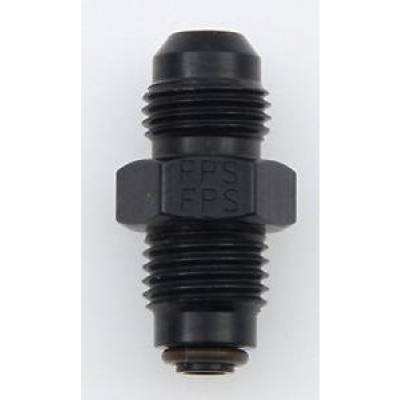 Fragola - Fragola 491963-BL 6AN x 16mm x 1.5 Power Steering & Fuel Injection Adapter Black