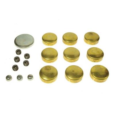 Melling - MEL MPE-101BR SBC Small Block Chevy 400 Brass Engine Freeze Frost Plug Kit